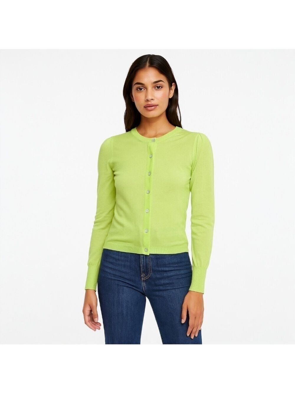 Maria di Ripabianca Italy Light Green Cashmere & silk Cardigan – Size 8